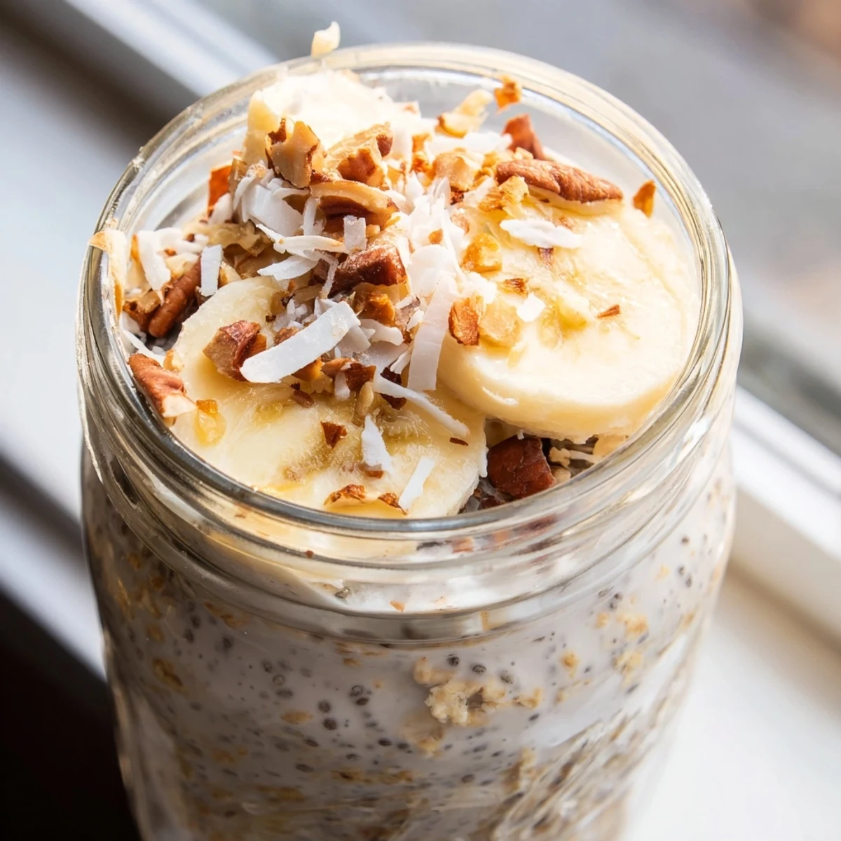 Coconut Cream Pie Overnight Oats