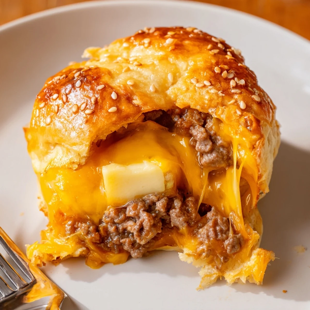 Cheesy Cheeseburger Bombs Explosion Recipe served with dipping sauces, warm and savory