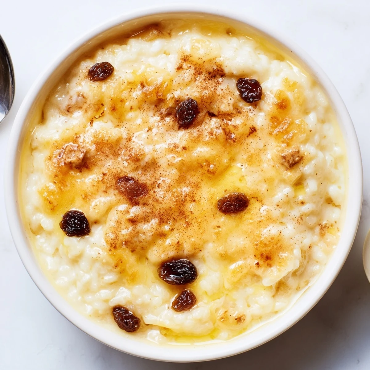 Delicious Condensed Milk Baked Rice Pudding Recipe To Try, warm and creamy, cinnamon sprinkled