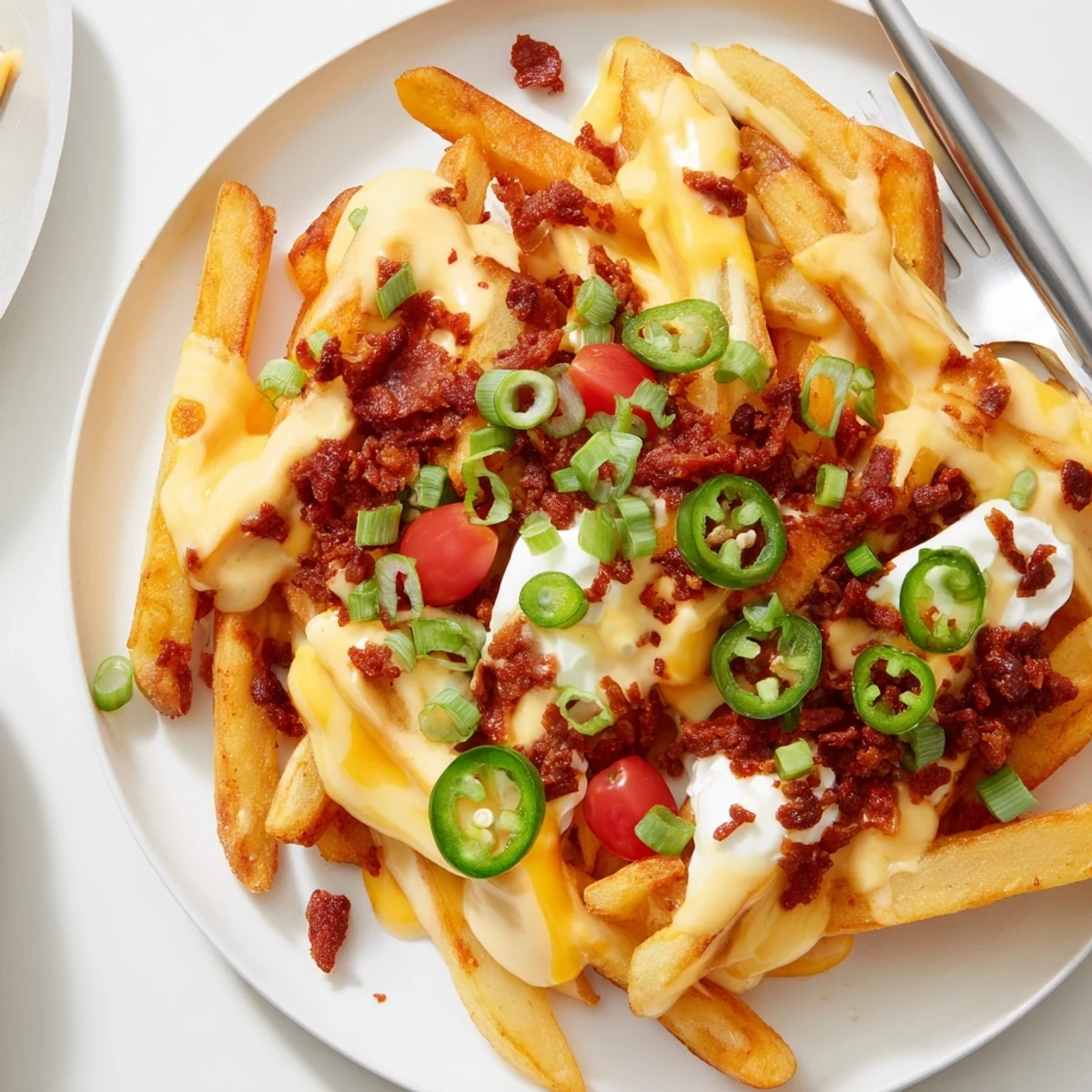 Party-ready Chorizo Queso Dip Fries steaming, smoky chorizo, creamy cheese pull