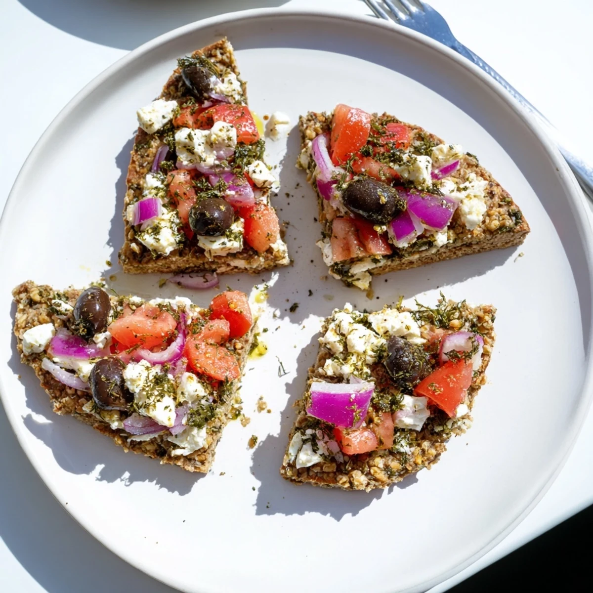 Crunchy Cretan feta rusks arranged on a rustic tray with fresh herbs and olive oil.