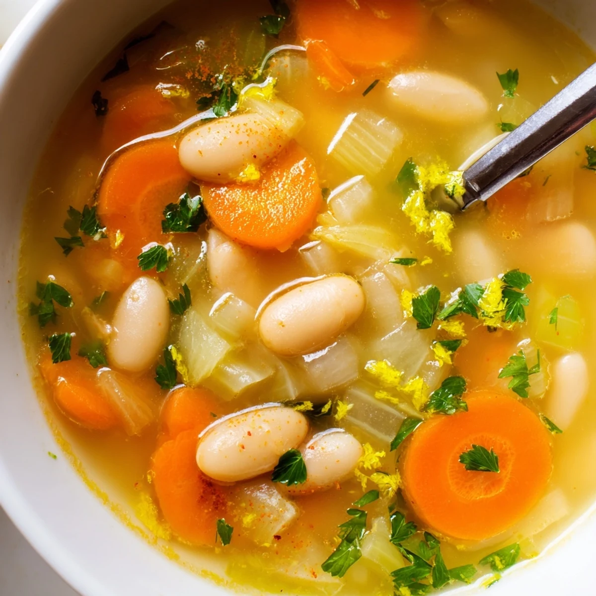 Carrot Butter Bean Soup