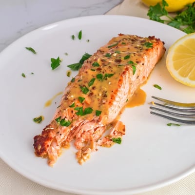 Baked Honey Mustard Salmon